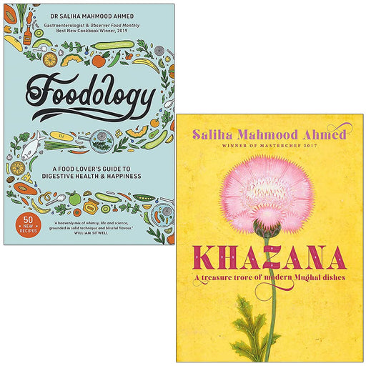 Foodology & Khazana cookbook By Saliha Mahmood Ahmed 2 Books Collection Set - The Book Bundle
