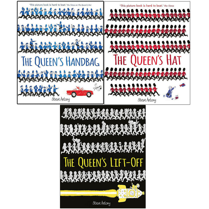 Steve Antony Queen Collection 3 Books Set (Queen's Handbag, Hat, Lift-Off ) - The Book Bundle