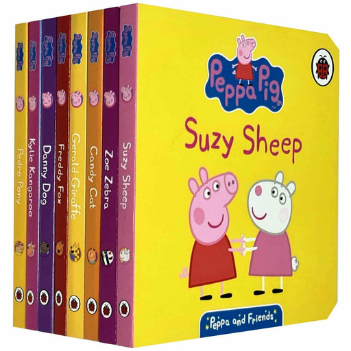 Peppa Pig 8 Ladybird Board Books Collection Set (Suzy Sheep, Zoe Zebra, Gerald Giraffe) - The Book Bundle