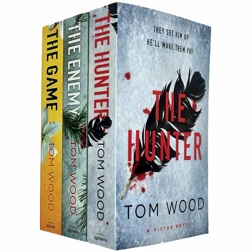 Victor the Assassin Series Tom Wood Collection 3 Books Set (The Hunter, The Enemy, The Game) - The Book Bundle