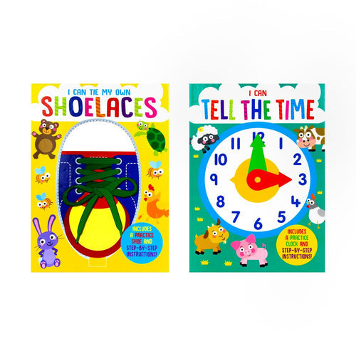 I Can Series 2 Books Collection Set: I Can Tie My Own Shoelaces and I Can Tell The Time - The Book Bundle