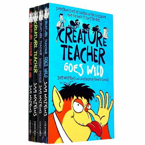 Sam Watkins Creature Teacher 4 Books Collection Set pack Science Shocker NEW - The Book Bundle