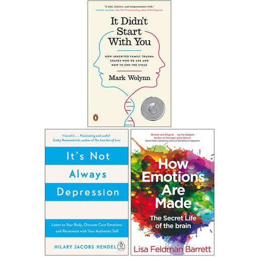 It Didn't Start With You, It's Not Always Depression, How Emotions Are Made The Secret Life Of The Brain 3 Books Collection Set - The Book Bundle