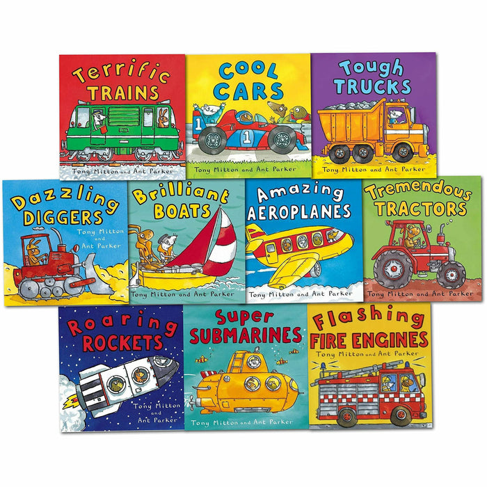 Amazing Machines Truckload Children Collection Tony Mitton 10 Books Set - The Book Bundle