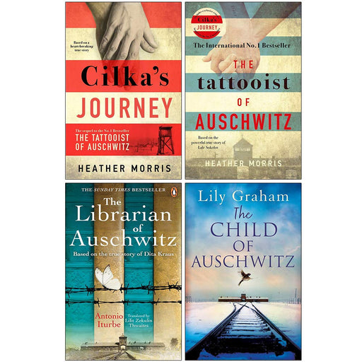 Cilka's Journey, The Tattooist of Auschwitz, The Librarian of Auschwitz, The Child of Auschwitz 4 Books Collection Set - The Book Bundle