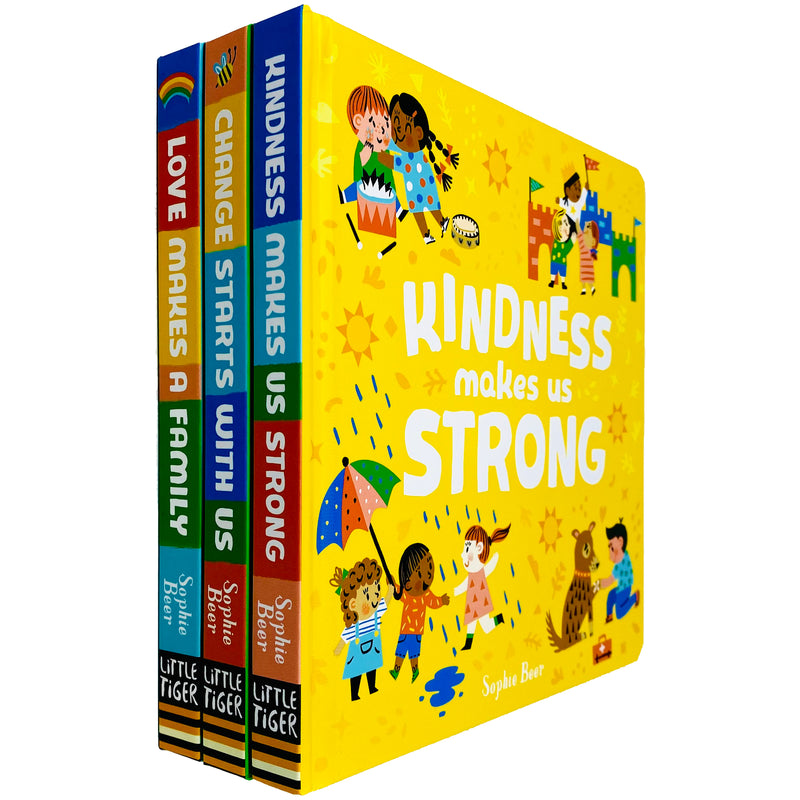 My First Behaviour and Manners Library 3 Books Collection Set By Sophie Beer (Change Starts With Us, Love Makes a Family) - The Book Bundle