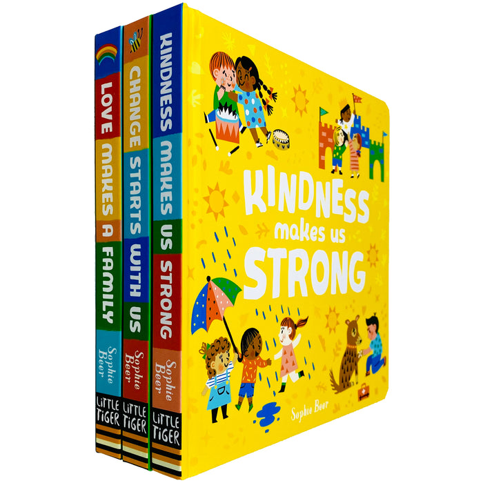 My First Behaviour and Manners Library 3 Books Collection Set By Sophie Beer (Change Starts With Us, Love Makes a Family) - The Book Bundle