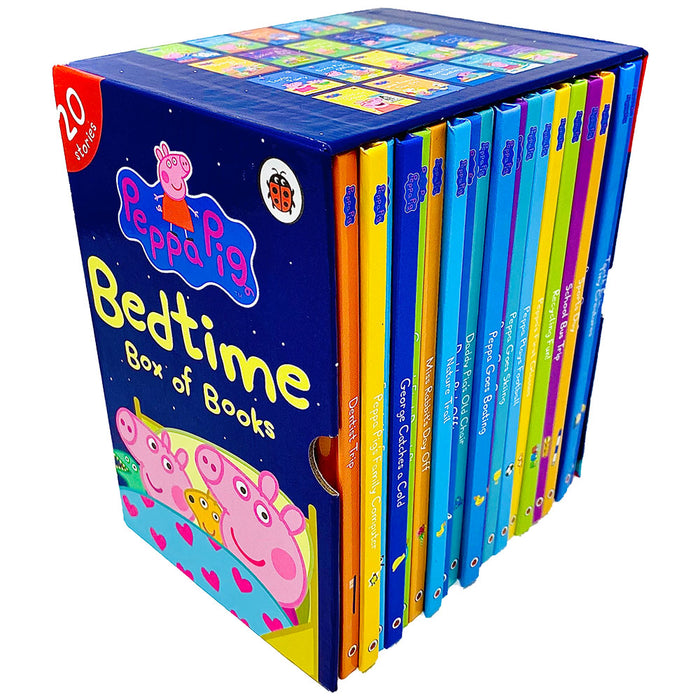 Peppa Pig Bedtime Box of Books 20 Stories Ladybird Collection Box Set - The Book Bundle