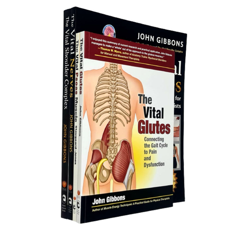 The Vital Series 4 Books Collection Set John Gibbons (Glutes, Nerves, Shoulder, Psoas Muscle) - The Book Bundle