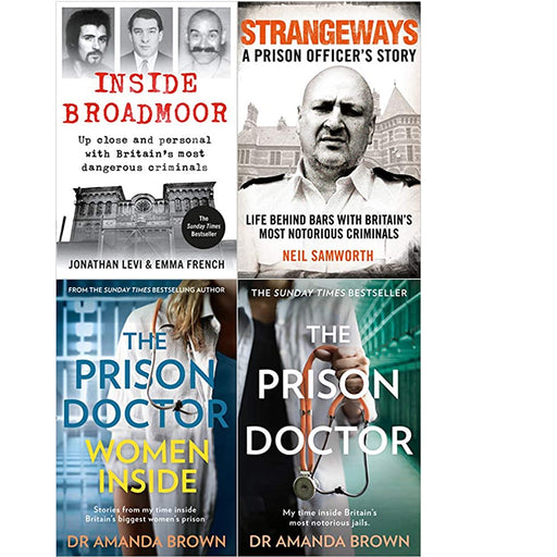 Inside Broadmoor,Strangeways,Prison Doctor,My time inside Britain 4 Books Set - The Book Bundle