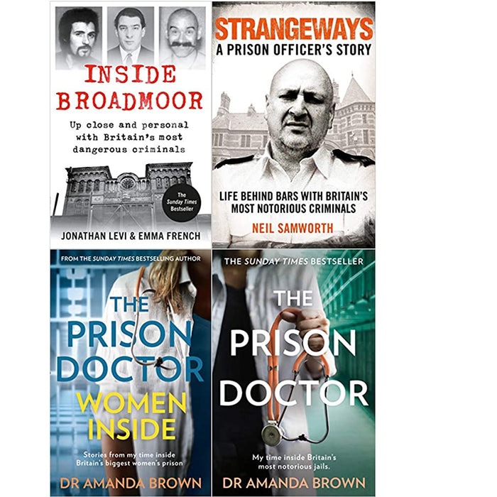 Inside Broadmoor,Strangeways,Prison Doctor,My time inside Britain 4 Books Set - The Book Bundle
