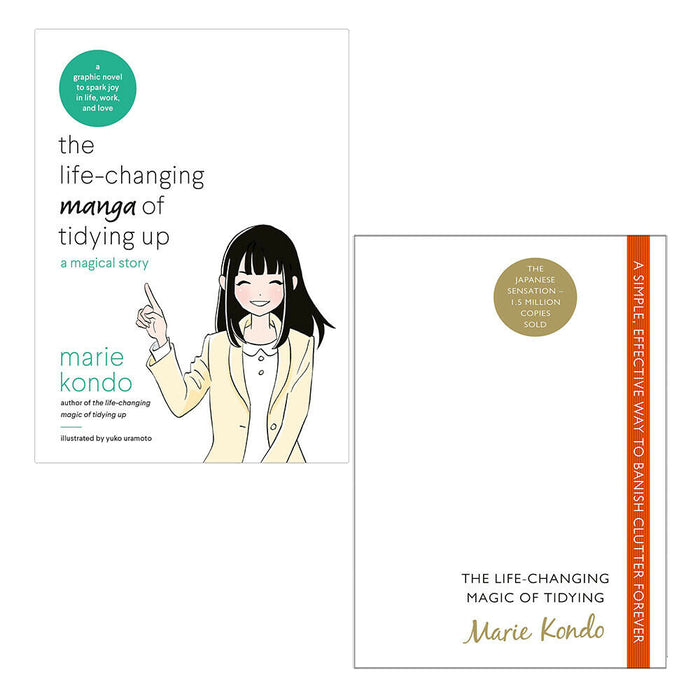 Life-Changing Manga of Tidying Up And Life-Changing Magic of Tidying 2 Books Set - The Book Bundle