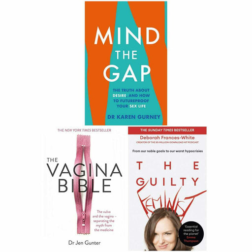 Mind The Gap, The Guilty Feminist, The Vagina Bible 3 Books Collection Set NEW - The Book Bundle