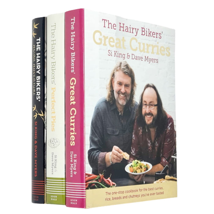 The Hairy Bikers Collection 3 Books Set (Great Curries,Perfect Pies,Asian) - The Book Bundle