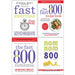 Fast Exercise, The Fast 800 Recipe Book, The Fast 800, Quick & Easy Fasting Nom Nom Fast 800 Cookbook 4 Books Collection Set - The Book Bundle