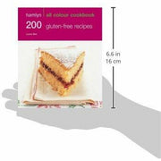 Hamlyn All Colour Cookbook featuring gluten-free recipes, paperback format, colorful cover with various food images.