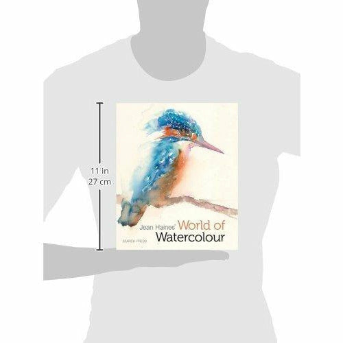 Hardcover art book by Jean Haines showcasing watercolor techniques, styles, and inspiration for artists.