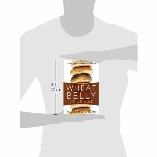 Wheat Belly Journal by Dr. William Davis, spiral-bound dietary journal with wheat-free diet tips and space for tracking progress.