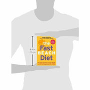 Paperback copy of The Fastbeach Diet by Mimi Spencer, a non-fiction book with a colorful cover about quick weight loss plans.