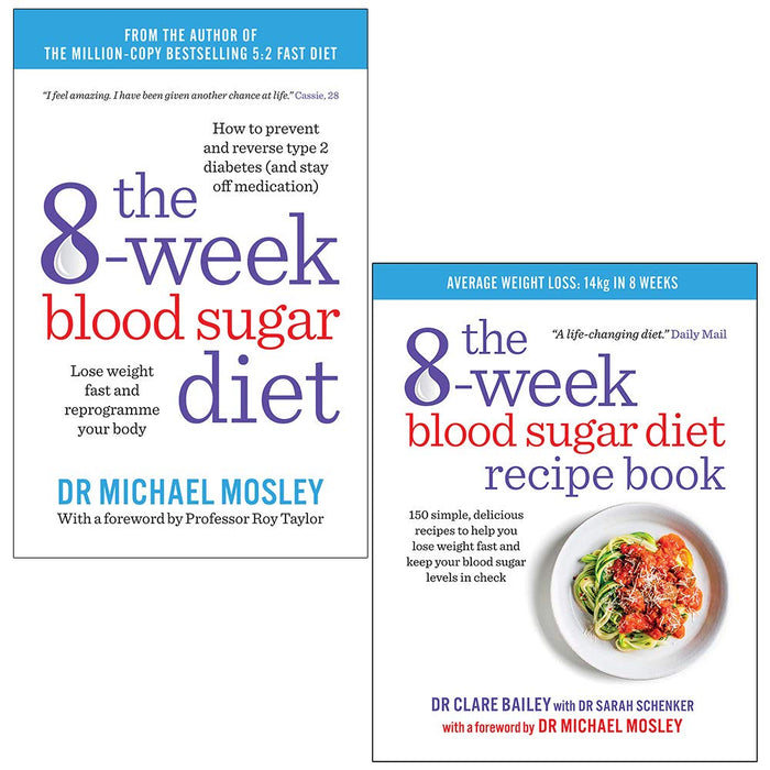 8-Week Blood Sugar Diet & 8-Week Blood Sugar Diet Recipe Book 2 Books Collection Set - The Book Bundle
