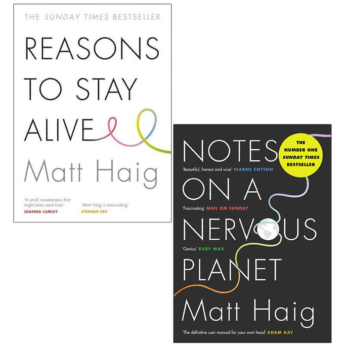 Reasons to Stay Alive, Notes on a Nervous Planet 2 Books Collection Set - The Book Bundle
