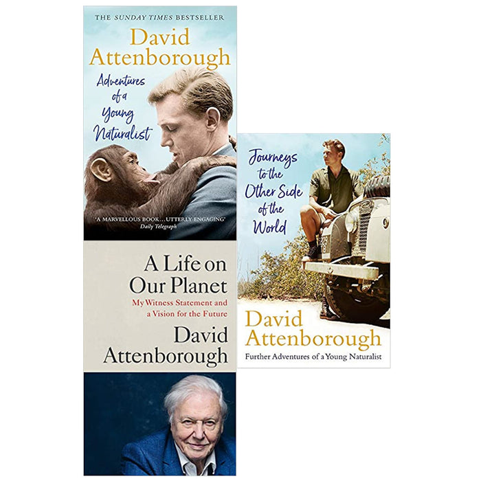 David Attenborough 3 Books Collection Set (Young Naturalist,Planet,Journeys) - The Book Bundle