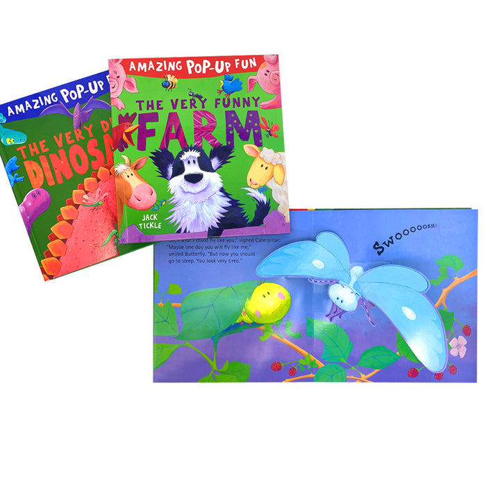 My Very First Peekaboo Pop-Up Book Collection 4 Books Box Set (Very Dizzy Dinosaur, Very Funny Farm) - The Book Bundle