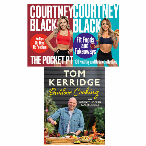 The Pocket PT, Fit Foods and Fakeaways, Tom Kerridge's Outdoor Cooking 3 Books Set - The Book Bundle