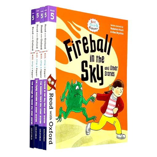 Read with Oxford Biff, Chip and Kipper Stage 5: 4 Books Set By Roderick Hunt - The Book Bundle