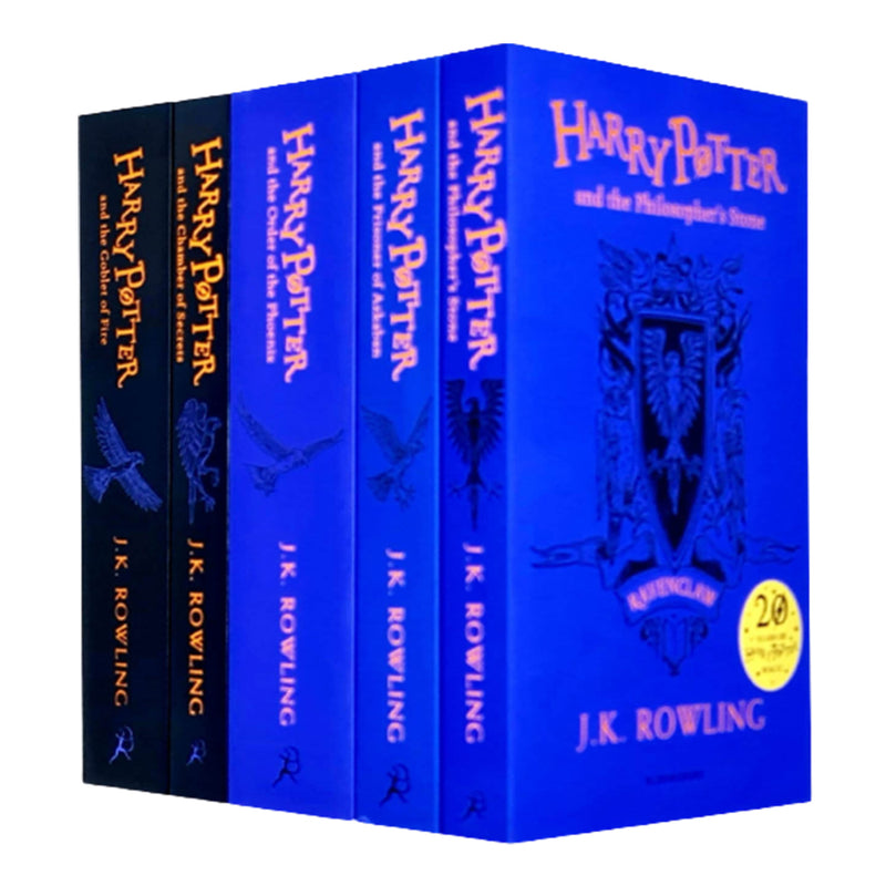 Harry Potter Ravenclaw Edition 5 Books Collection Set By J.K. Rowling PB NEW - The Book Bundle
