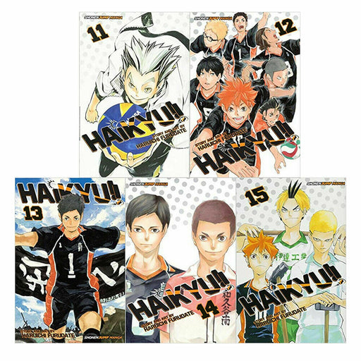 Haikyu Series 3 Collection 5 Books Set By Haruichi Furudate Vol. 11,12,13,14,15 - The Book Bundle