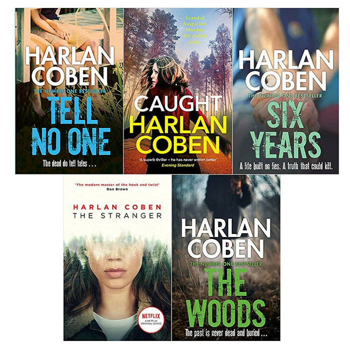 Harlan Coben 5 Books Collection Set(Tell No One,Caught,Six Years,Stranger,Woods) - The Book Bundle