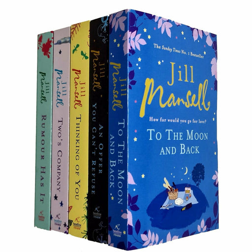 Jill Mansell Collection 5 Books Set (Rumour Has It, Two's Company, To The Moon and Back) - The Book Bundle