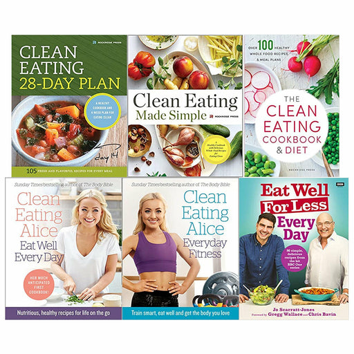 Clean Eating 28-Day Plan, Made Simple, Eating Cookbook & Diet, Eat Well Every Day, Everyday Fitness, Every Day 6 Book Set - The Book Bundle