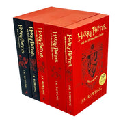 Harry Potter Gryffindor Edition 5 Books Collection Set By J.K. Rowling PB NEW - The Book Bundle