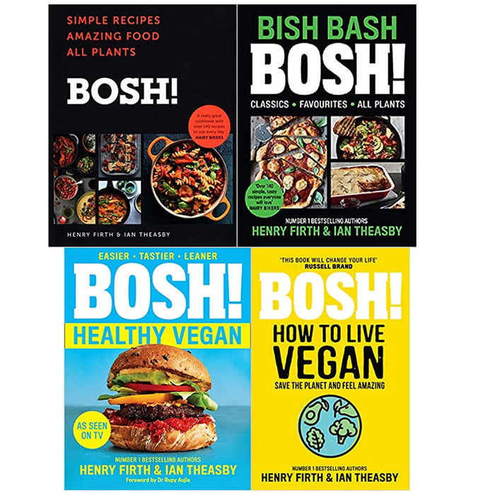 BOSH! Series 4 Books Collection Set By Henry Firth(Simple recipes, BISH, Live, Bosh) - The Book Bundle