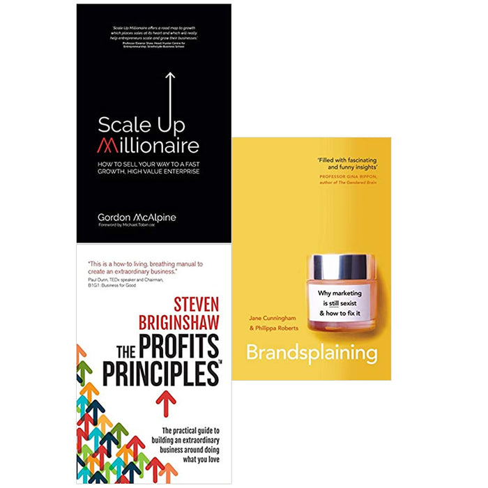 Scale Up Millionaire,The Profits Principles,Brandsplaining 3 Books Set - The Book Bundle