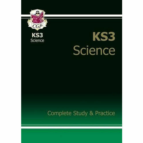 CGP Books KS3 Complete Study & Practice Collection 3 Books Set (Maths, English, Science) - The Book Bundle