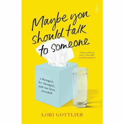 Cover images of "Maybe You Should Talk to Someone" and "Mr. Good Enough" paperback books by Lori Gottlieb, non-fiction collection.