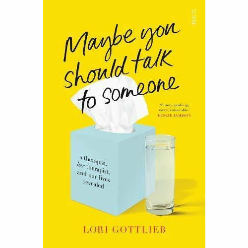 Cover images of "Maybe You Should Talk to Someone" and "Mr. Good Enough" paperback books by Lori Gottlieb, non-fiction collection.