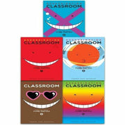 Assassination Classroom five-book collection set by Yusei Matsui, paperback manga series with colorful cover art from VIZ Media.