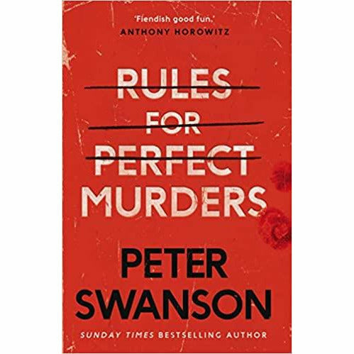 Hardcover of "Rules for Perfect Murders" by Peter Swanson, a fiction novel published by Faber & Faber, featuring a dark cover design.