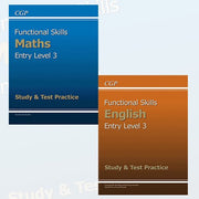 Functional Skills Collection Entry Level 3 Study & Test Practice 2 Books Bundle (Maths,English) - The Book Bundle