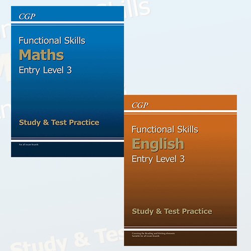 Functional Skills Collection Entry Level 3 Study & Test Practice 2 Books Bundle (Maths,English) - The Book Bundle
