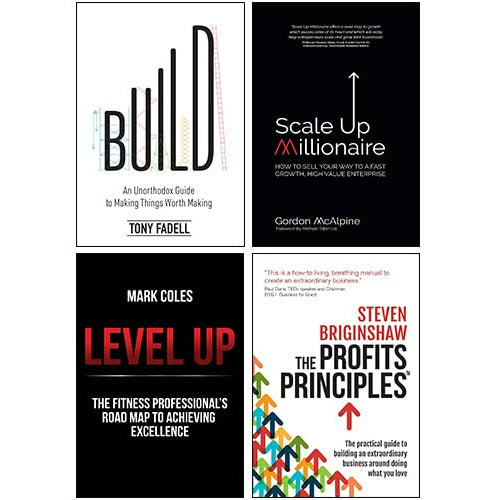 Build [Hardcover], Level Up, Scale Up Millionaire, The Profits Principles 4 Books Collection Set - The Book Bundle