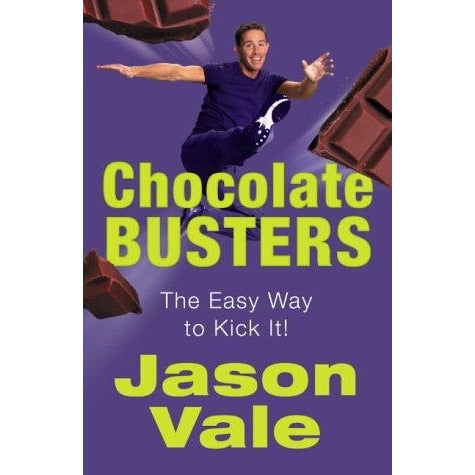Paperback of Chocolate Busters by Jason Vale, a non-fiction book on overcoming chocolate addiction, with cover featuring the title and author.