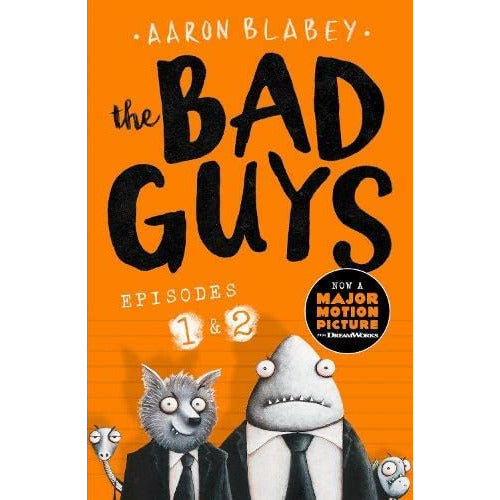 Set of four "The Bad Guys" books by Aaron Blabey, featuring colorful covers from the Scholastic collection, ideal for young readers.
