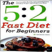 Two paperback books titled "The 5:2 Cookbook" and "The 5:2 Fast Diet for Beginners" by Rockridge Press and Kate Harrison.
