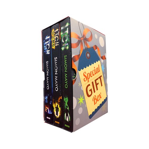 Set of three The Itch Series young adult paperback books by Simon Mayo, featuring colorful covers and engaging titles.