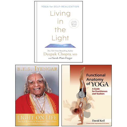 Living in the Light Yoga, Light on Life, Functional Anatomy of Yoga Book Set - The Book Bundle